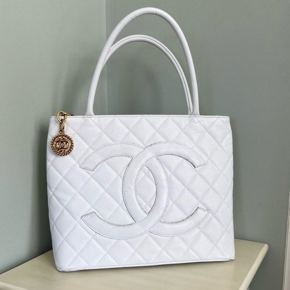 CHANEL Handbags - CHANEL Caviar Leather Medallion Tote - GREAT CONDITION